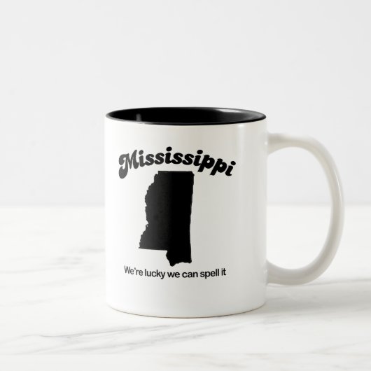 Tasse 2 Couleurs Le Mississippi - orthographiez-le (Droit)