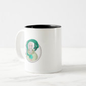 Tasse 2 Couleurs Le moine et le dragon (Devant gauche)