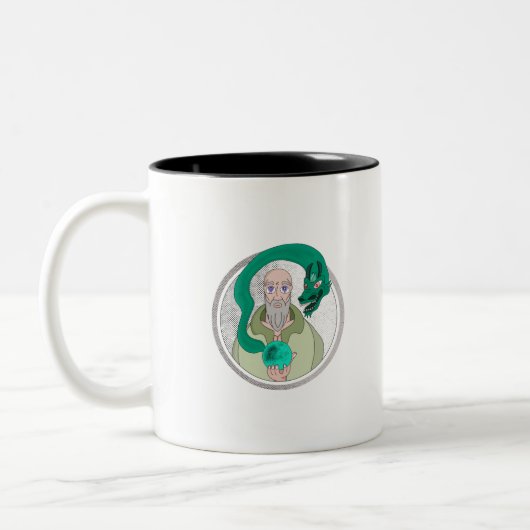 Tasse 2 Couleurs Le moine et le dragon (Gauche)