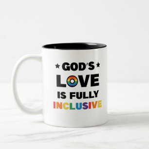 Tasse 2 Couleurs Le mois de la fierté gay LGBT : l'amour de Dieu es