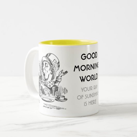 Tasse 2 Couleurs Le monde du bon matin (Devant gauche)