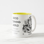 Tasse 2 Couleurs Le monde du bon matin (Devant droit)