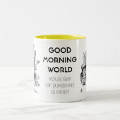 Tasse 2 Couleurs Le monde du bon matin (Centre)
