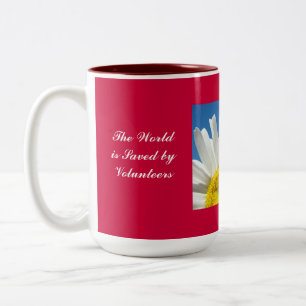 Tasse 2 Couleurs Le monde est sauvé par les bénévoles Cadeaux de ta