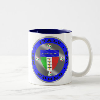 Tasse 2 Couleurs Le monde italien de luxe du football soutient le