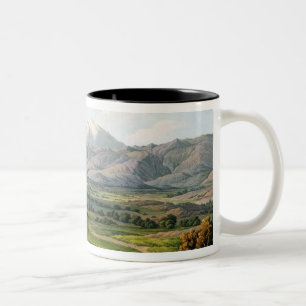 Tasse 2 Couleurs Le mont Olympe, comme vu entre Larissa et baba, p