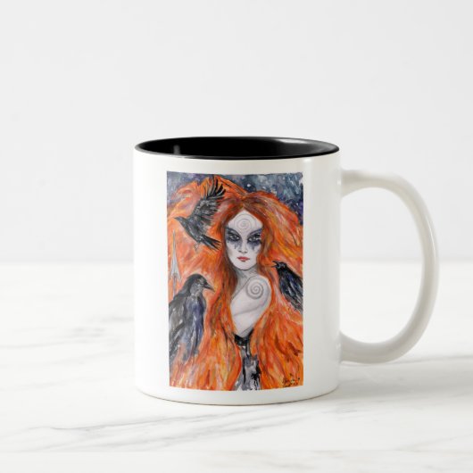 Tasse 2 Couleurs Le Morrigan - reine de guerrier (Droit)