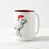 Tasse 2 Couleurs Le mouton de la paix (Devant droit)