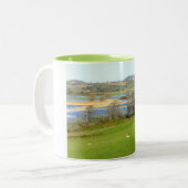 Tasse 2 Couleurs Le mouton et la rivière Exe inondée (Devant gauche)