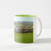 Tasse 2 Couleurs Le mouton et la rivière Exe inondée (Devant droit)