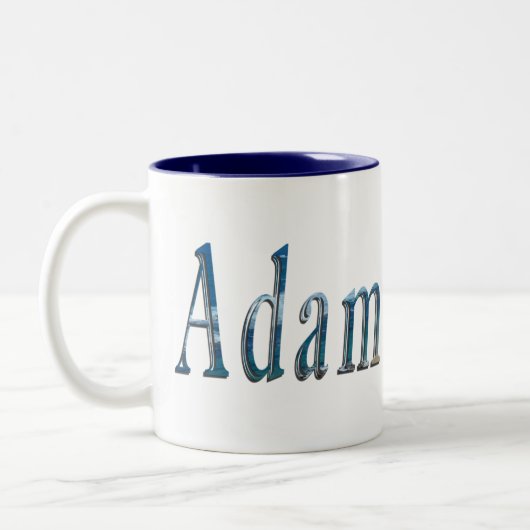 Tasse 2 Couleurs "Le murmure de l'océan : le nom est Adam (Gauche)