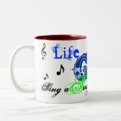 Tasse 2 Couleurs le musical_note_, allégresse, la vie, chantent, (Gauche)