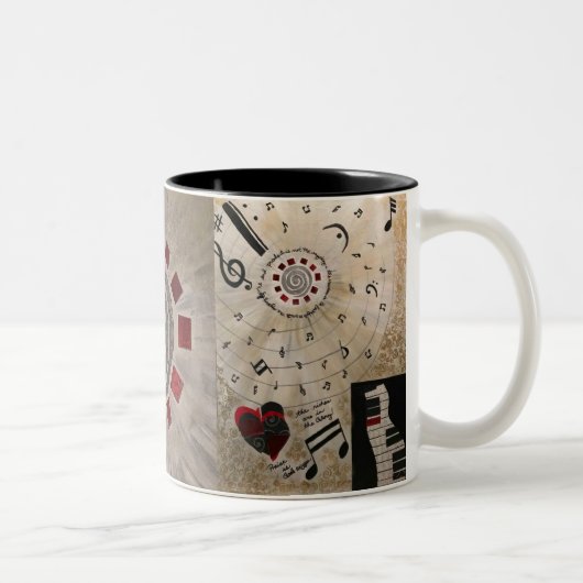 Tasse 2 Couleurs Le mystère est dans la création (la tasse) (Droit)