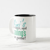 Tasse 2 Couleurs Le nom de Mimi, et détérioration du jeu (Devant gauche)