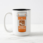 Tasse 2 Couleurs Le parachutisme est ma drogue (Gauche)