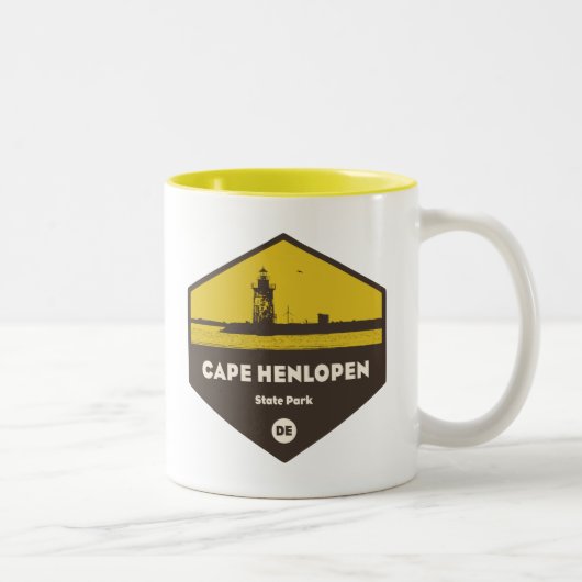 Tasse 2 Couleurs Le parc d'état du Cap Henlopen (Droit)