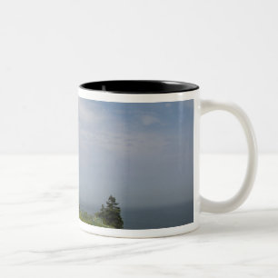 Tasse 2 Couleurs Le parc d'État du phare de West Quoddy Head est le