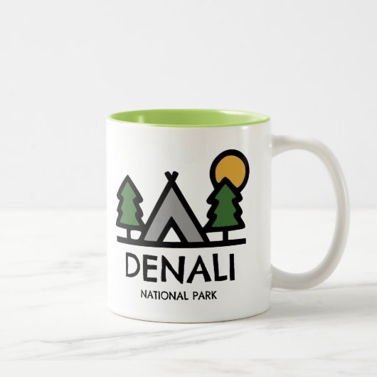 Tasse 2 Couleurs Le Parc national de Denali (Droit)