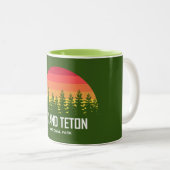 Tasse 2 Couleurs Le Parc national de Grand Teton (Devant droit)