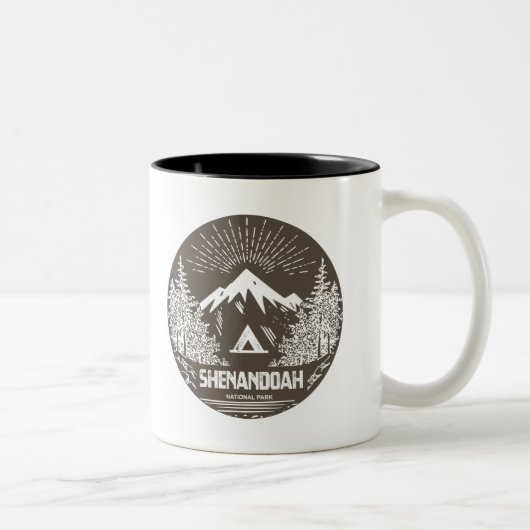 Tasse 2 Couleurs Le Parc national de Shenandoah (Droit)
