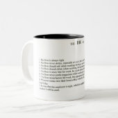 Tasse 2 Couleurs Le patron (Devant gauche)