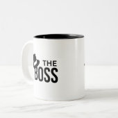 Tasse 2 Couleurs Le patron (Devant gauche)