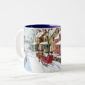 Tasse 2 Couleurs Le pays des merveilles d'hiver (Devant gauche)