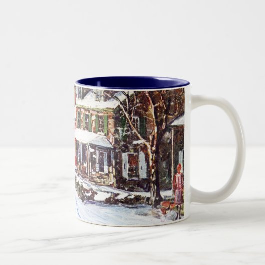 Tasse 2 Couleurs Le pays des merveilles d'hiver (Droit)