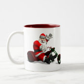 Tasse 2 Couleurs Le Père Noël En Voyage (Gauche)