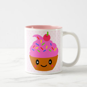 Tasse 2 Couleurs le petit gâteau, sucre durcit la cerise
