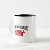 Tasse 2 Couleurs Le plus grand entraîneur du base-ball du monde (Devant gauche)