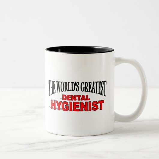 Tasse 2 Couleurs Le plus grand hygiéniste dentaire du monde (Droit)