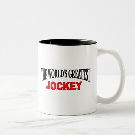 Tasse 2 Couleurs Le plus grand jockey du monde (Droit)