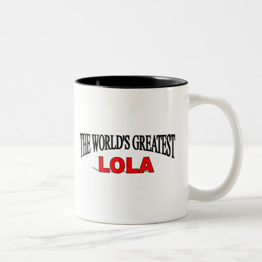 Tasse 2 Couleurs Le plus grand Lola du monde (Droit)