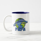 Tasse 2 Couleurs Le plus grand papa du monde (Gauche)