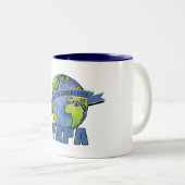 Tasse 2 Couleurs Le plus grand papa du monde (Devant droit)