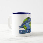 Tasse 2 Couleurs Le plus grand papy du monde (Devant gauche)