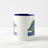 Tasse 2 Couleurs Le plus grand papy du monde (Centre)