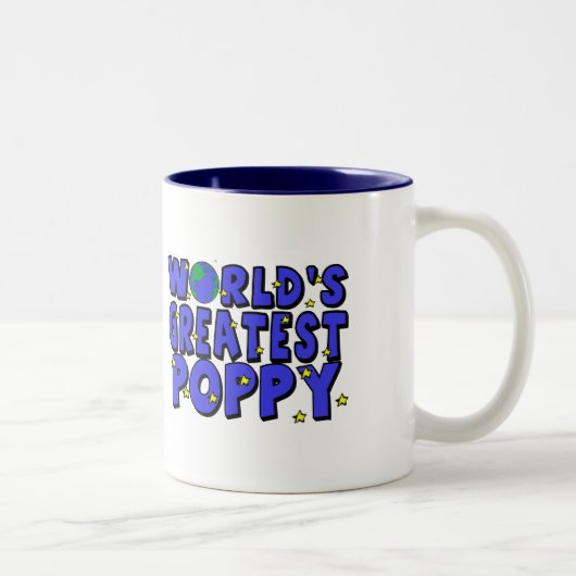 Tasse 2 Couleurs Le plus grand pavot du monde (Droit)