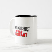 Tasse 2 Couleurs Le plus grand premier sergent du monde (Devant gauche)