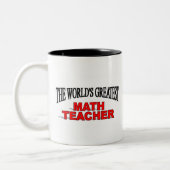 Tasse 2 Couleurs Le plus grand professeur de maths du monde (Gauche)