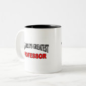 Tasse 2 Couleurs Le plus grand professeur du monde (Devant gauche)