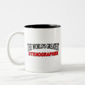Tasse 2 Couleurs Le plus grand sténographe du monde (Gauche)