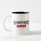 Tasse 2 Couleurs Le plus grand superbe du monde (Gauche)