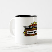 Tasse 2 Couleurs Le plus grand surveillant du monde (Devant gauche)