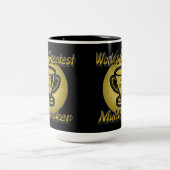 Tasse 2 Couleurs Le plus grand trophée de multictitasker du monde (Centre)