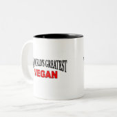 Tasse 2 Couleurs Le plus grand végétalien du monde (Devant gauche)