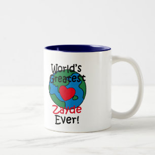 Tasse 2 Couleurs Le plus grand zayde coeur du monde