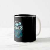 Tasse 2 Couleurs Le Poison de Swimming Lover (Devant droit)