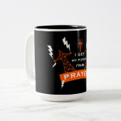 Tasse 2 Couleurs Le Pouvoir De La Prière (Devant gauche)